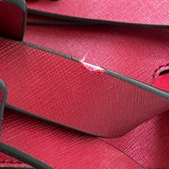 Henri Bendel Jet Setter Convertible Backpack in Red - Picture 8 of 13